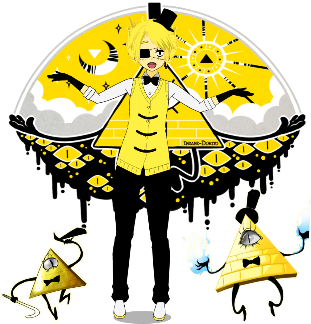 Bill Cipher Anime - Bill's Prophecy Canvas Print - Small By Insane-dorito (1024x1080)