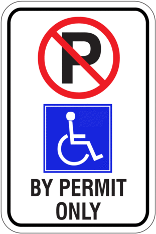 No Parking Handicapped-disabled Sign - Parking Sign (320x480)