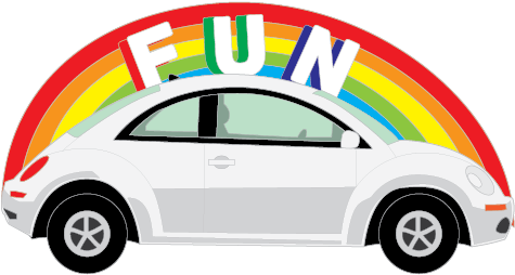 To View The Completed Beetle Artwork By The Artists, - Volkswagen New Beetle (554x541)