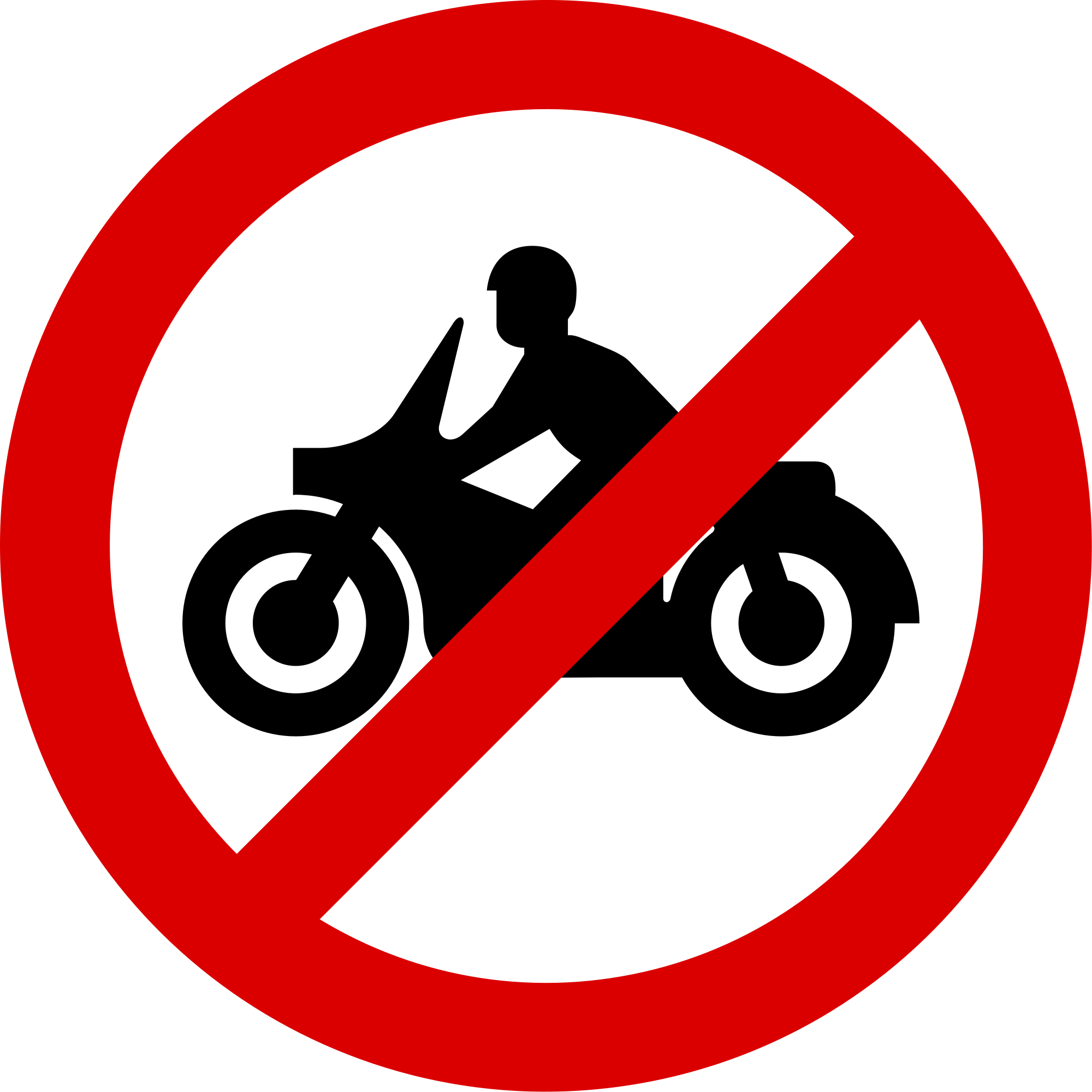 Знак машина и мотоцикл перечеркнутый