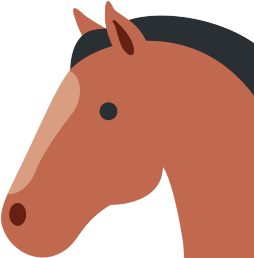 Twitter - Cavalo Emoji (512x512)