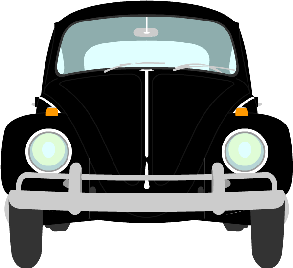 Image Of A Black 1964 1200 Volkswagen - Antique Car (600x600)
