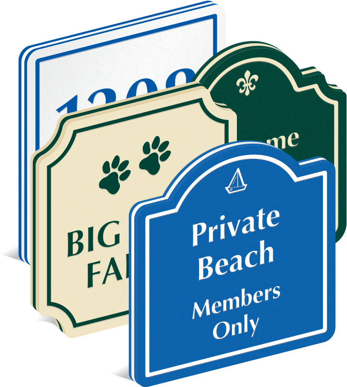 Routed Plastic Sign - Plastic (800x800)