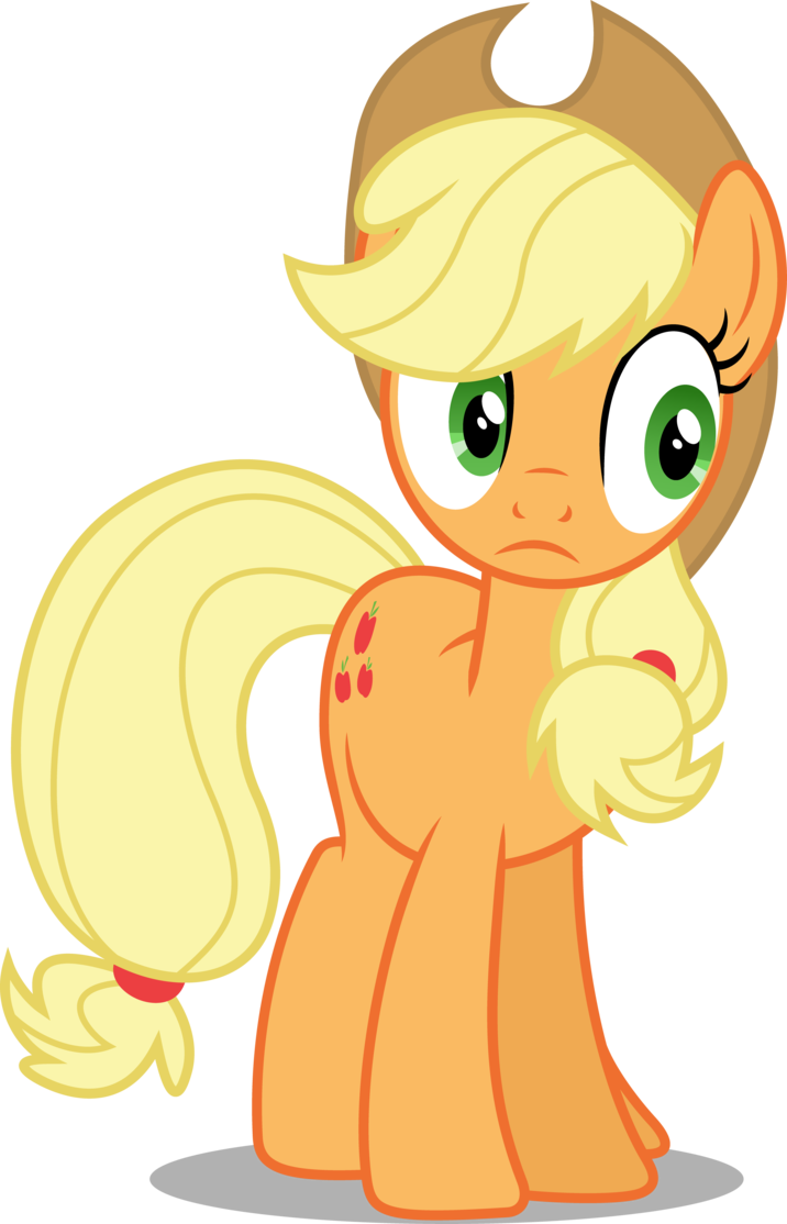 Applejack's Confused Ish Face By Itv Canterlot - My Little Pony Applejack Confused (716x1114)