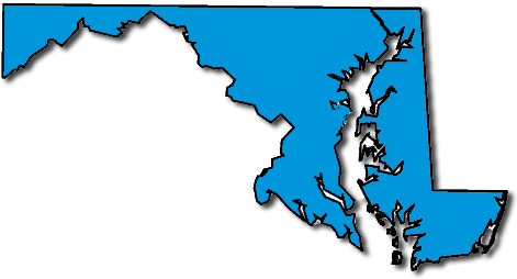 Conowingo Dam - State Of Maryland Silhouette (500x287)