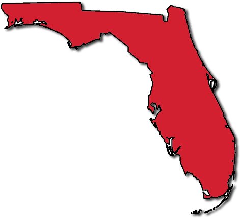 Back To The Top - Florida Map (493x457)