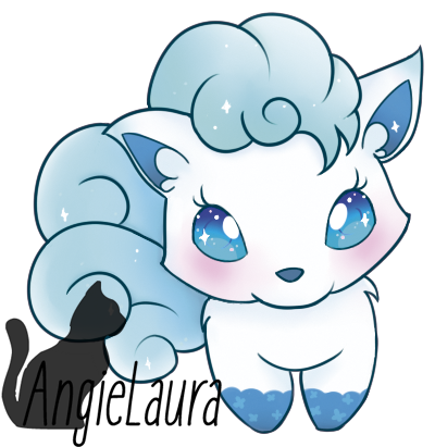 Alolan Vulpix Sticker By Angielaura - Vulpix (418x420)