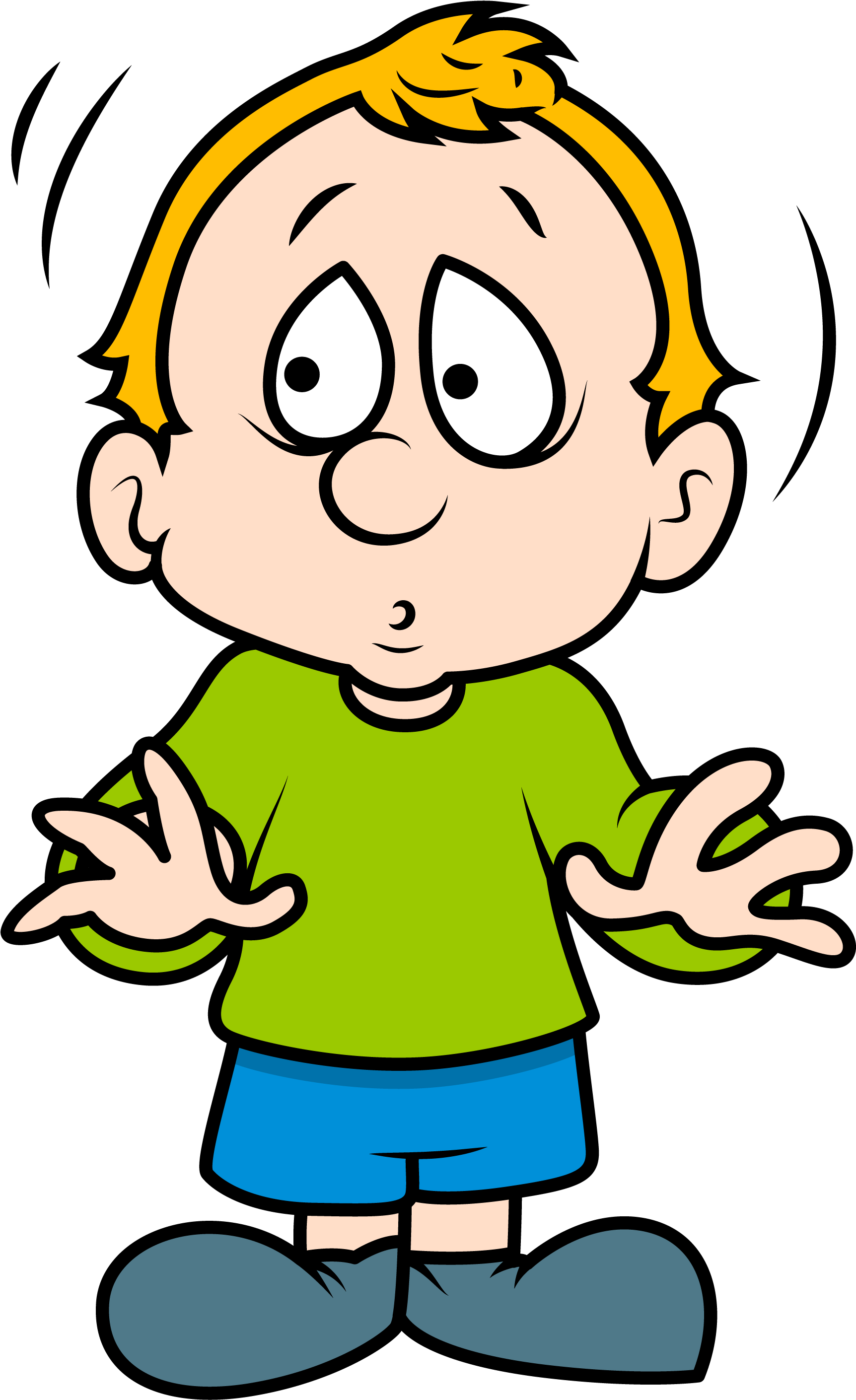 Cartoon Royalty-free Clip Art - Scared Boy Cartoon Png (2175x3188)