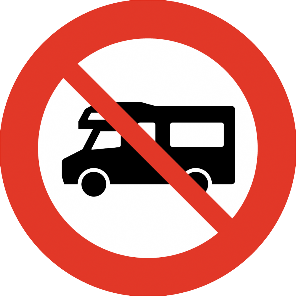 No Camper Vans Above 2 Meters Height - Gloucester Road Tube Station (1000x1000)