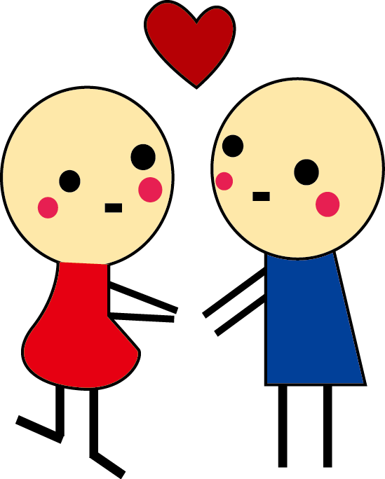 Cartoon Animation Couple Clip Art - Dibujos Animados Para Parejas (549x684)