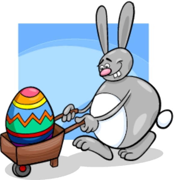 Easter Bunny Cartoon Illustration - Easter Bunny Cartoon Illustration (579x600)