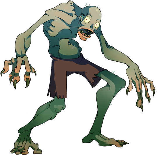 Cartoon Ghoul Png (542x560)