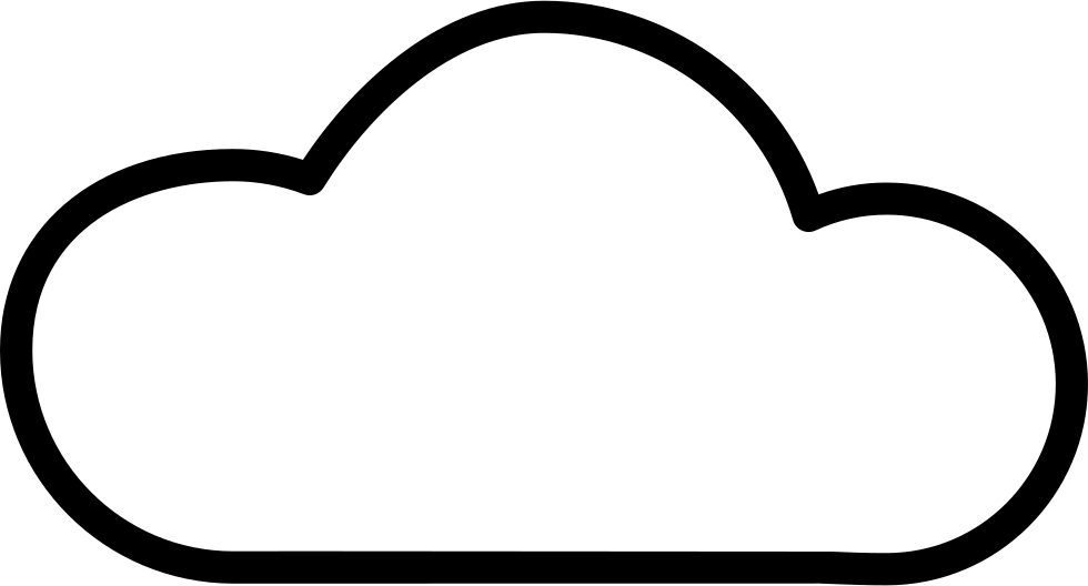 Cloud Shape Outline Svg Png Icon Free Download - Cloud Drawingpng (980x528)