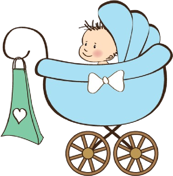 Baby Boy Carriage - Baby Carriages Clip Art (600x600)