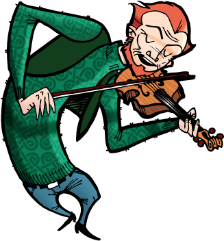 Illustration For A Celtic Festival Poster - Cartoon (600x386)