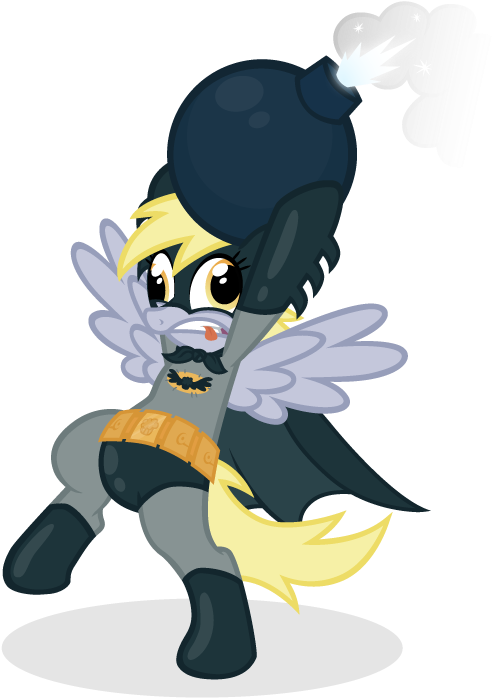 Derpy Hooves Batman Pinkie Pie Rarity Princess Celestia - Mlp Derpy Batman (510x700)