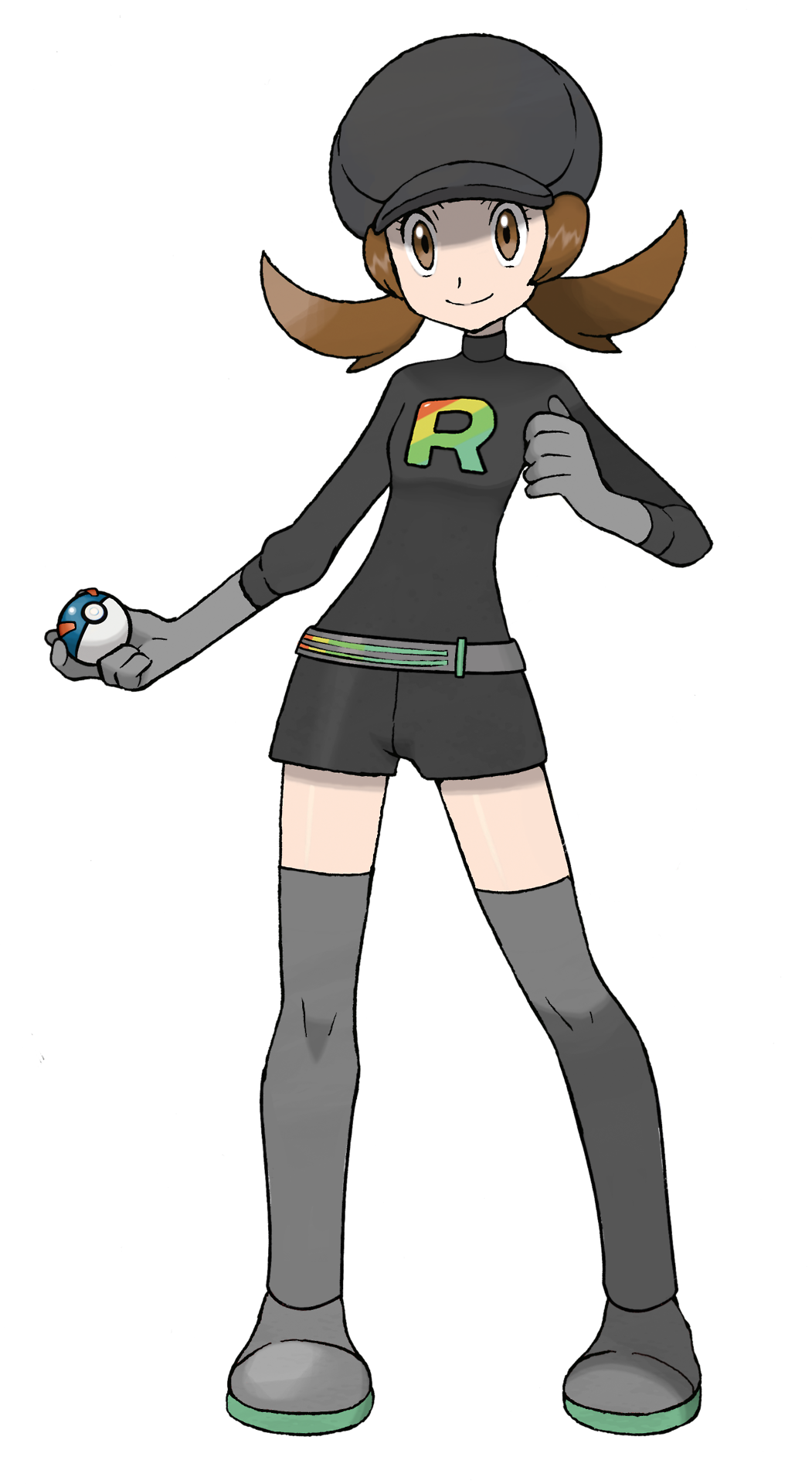 Rainbow Rocket Member - Pokemon Heart Gold Trainer (1051x1920)