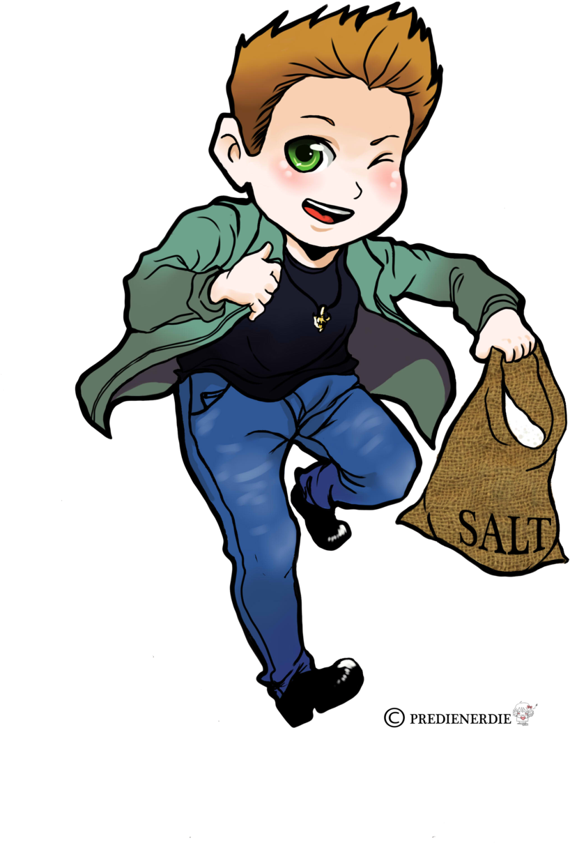Dean Winchester Chibi By Predienerdie - Dean Supernatural Chibi (1024x1355)