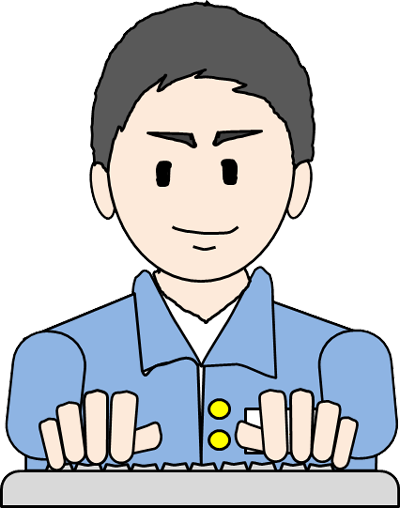 Cool Asian Man Gesture Factory Workers In Japan Illustration - Cartoon (400x508)