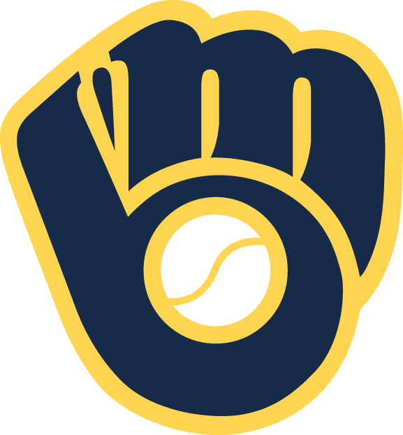 Brewers - Milwaukee Brewers Glove Logo (577x622)
