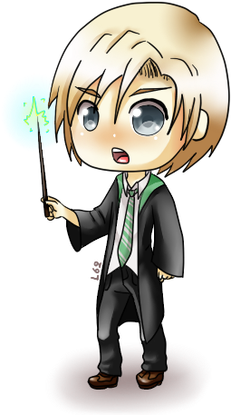 Chibi Draco Malfoy By Linkinounet62 - Cartoon (391x487)