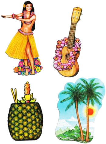 Luau Tropical Cutouts - Luau Png (386x480)