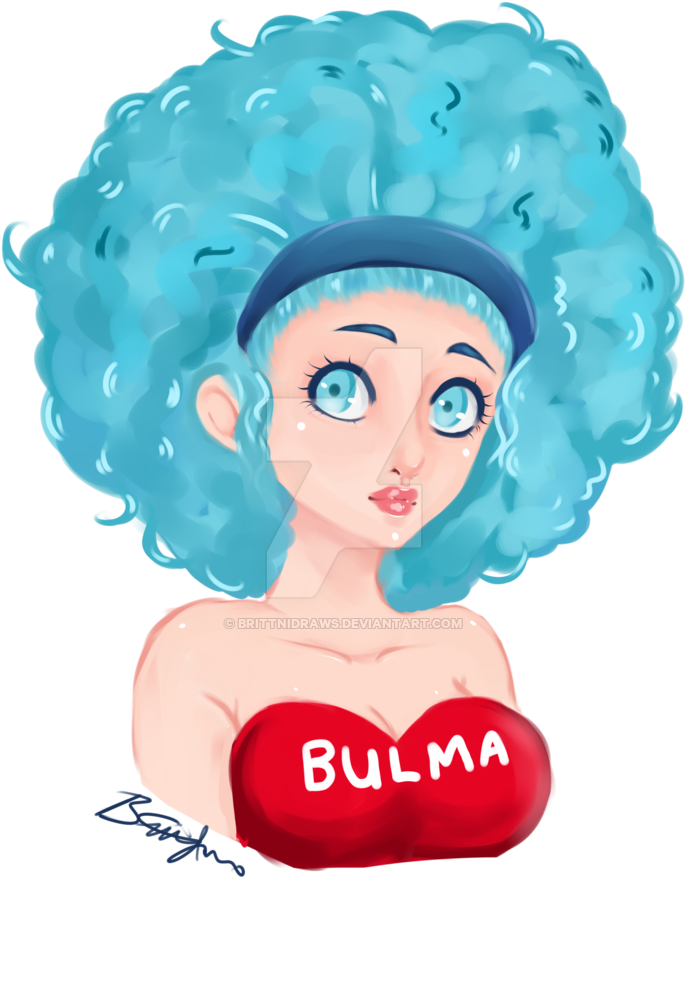 Bulma Bust By Brittnidraws Bulma Bust By Brittnidraws - Illustration (1024x1024)