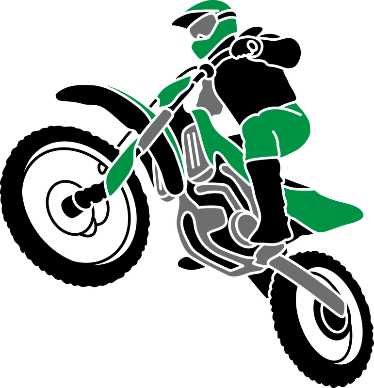 Hockey Cheer Mom That Base Young Wild Dirt Bike - Silhouette Girl Motocross Png (771x800)