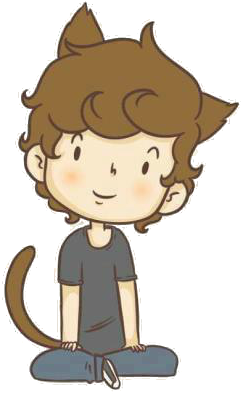 One Direction Caricatura - Louis Tomlinson Cat Hybrid (362x480)