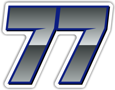 Multicolored Race Numbers Printed & Laminated Drop - Motorcycle (400x400)