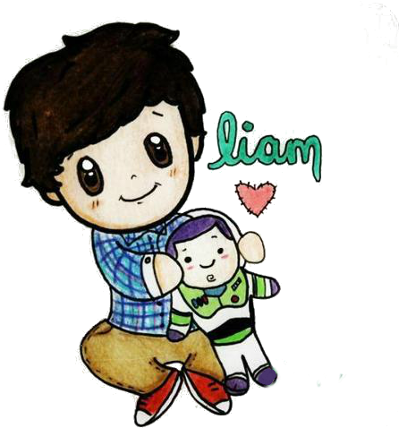 One Direction Cartoon - Liam Cartoon (500x482)