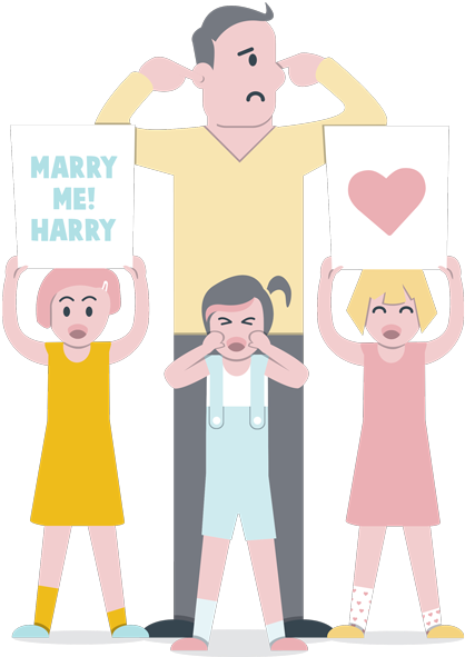 The Dad In A One Direction Concert - Patient (417x600)