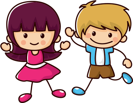 Served W/ One Side & Apple Juice - Kids Vector Png (450x358)