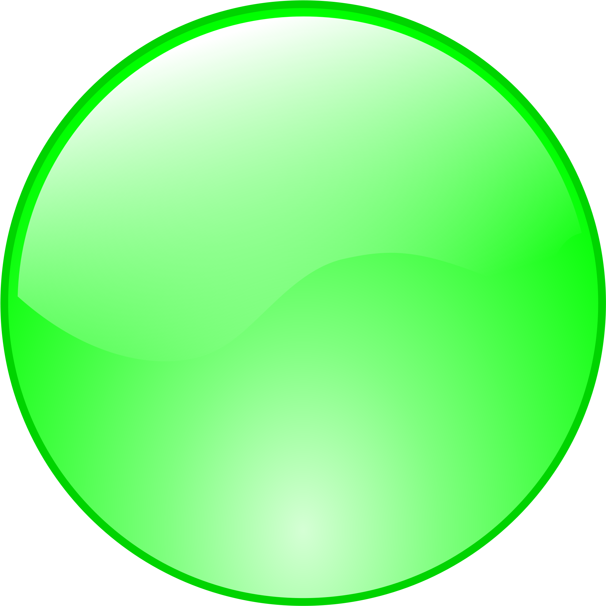 Button Clipart Green Circle - Button Icon Green (2000x2000)
