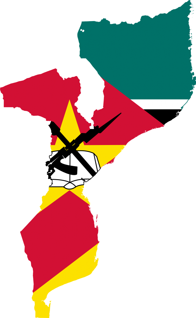 Mozambique - Map And Flag Of Mozambique (632x1024)