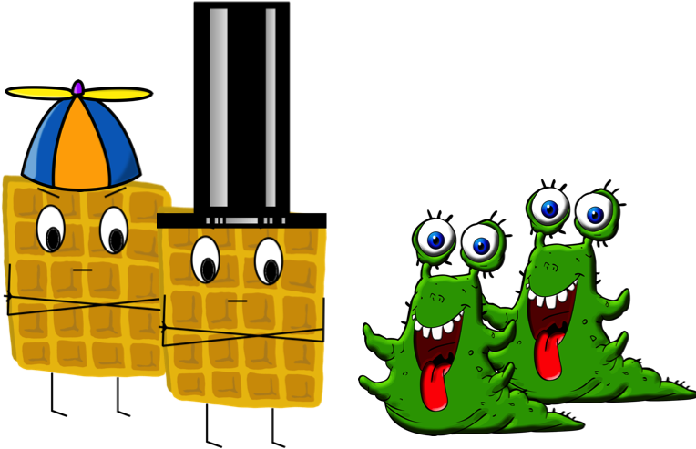 Papa Packed Pancakes In His Flapjack Cap - Budget Tote.drawing Monster. Tote Bag, Adult Unisex, (800x557)