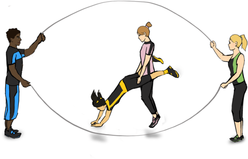 Royalty Free Double Dutch Clip Art - Double Dutch Jump Rope (600x387)