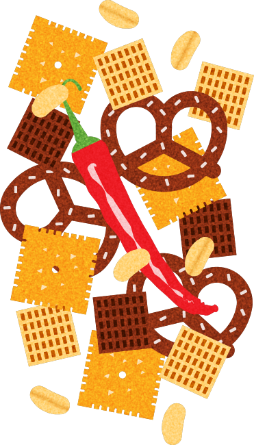 Spicy Sriracha Chex Mix - Spicy Sriracha Chex Mix (371x650)