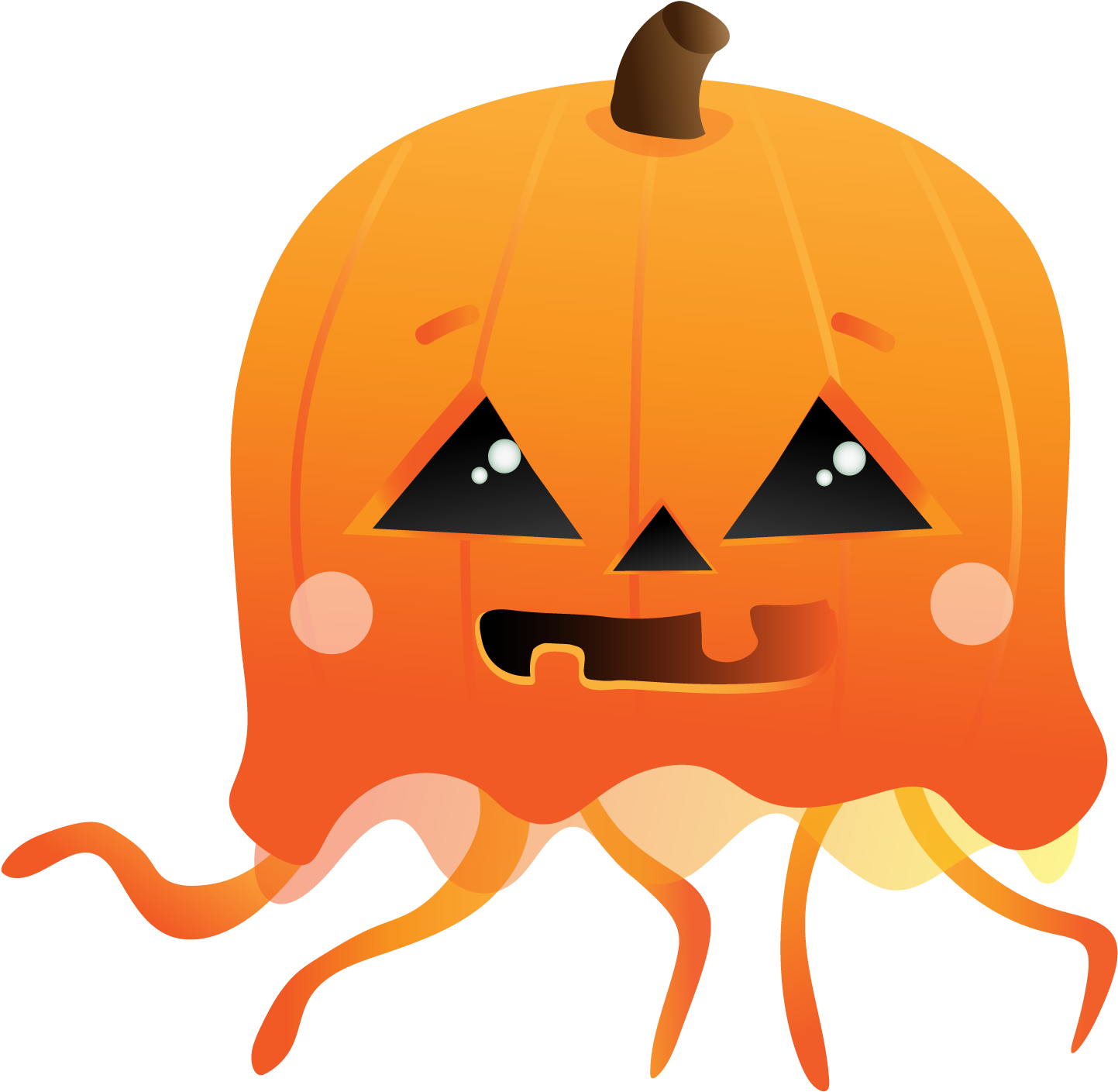 Holiday Jellyfish Set - Jack-o'-lantern (1667x1667)