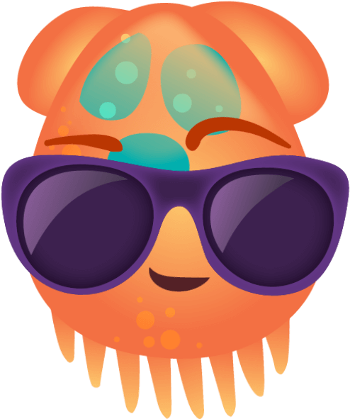 Jellyfish, Octopus & Squid Pals Messages Sticker-2 - Illustration (618x618)