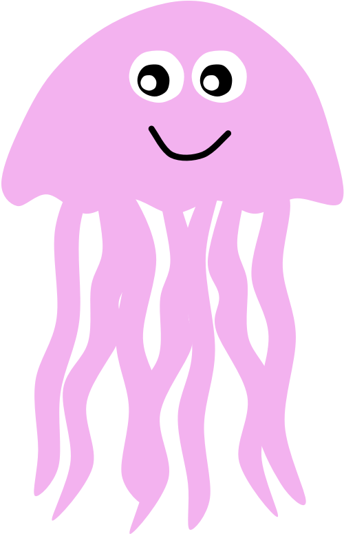 Clipart Of A Jellyfish - Jellyfish (800x800)