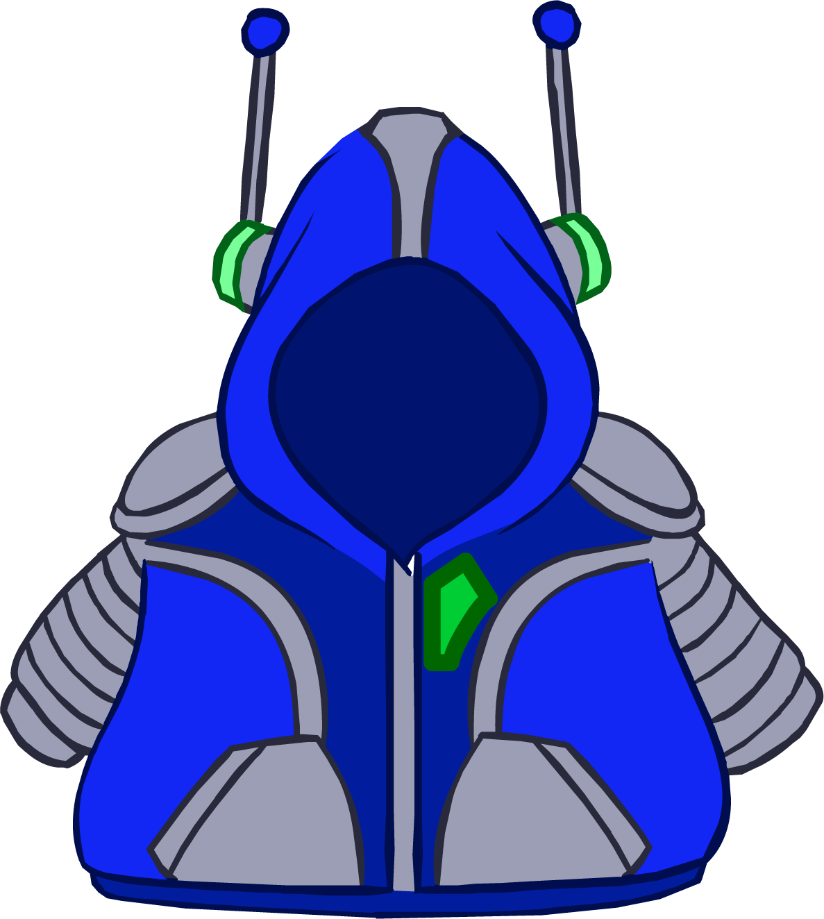 Items - Club Penguin Robot Hoodie (1187x1324)