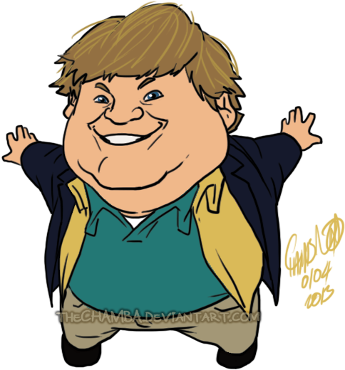 Fat Guy In A Little Coat By Thechamba - Chris Farley (600x600)