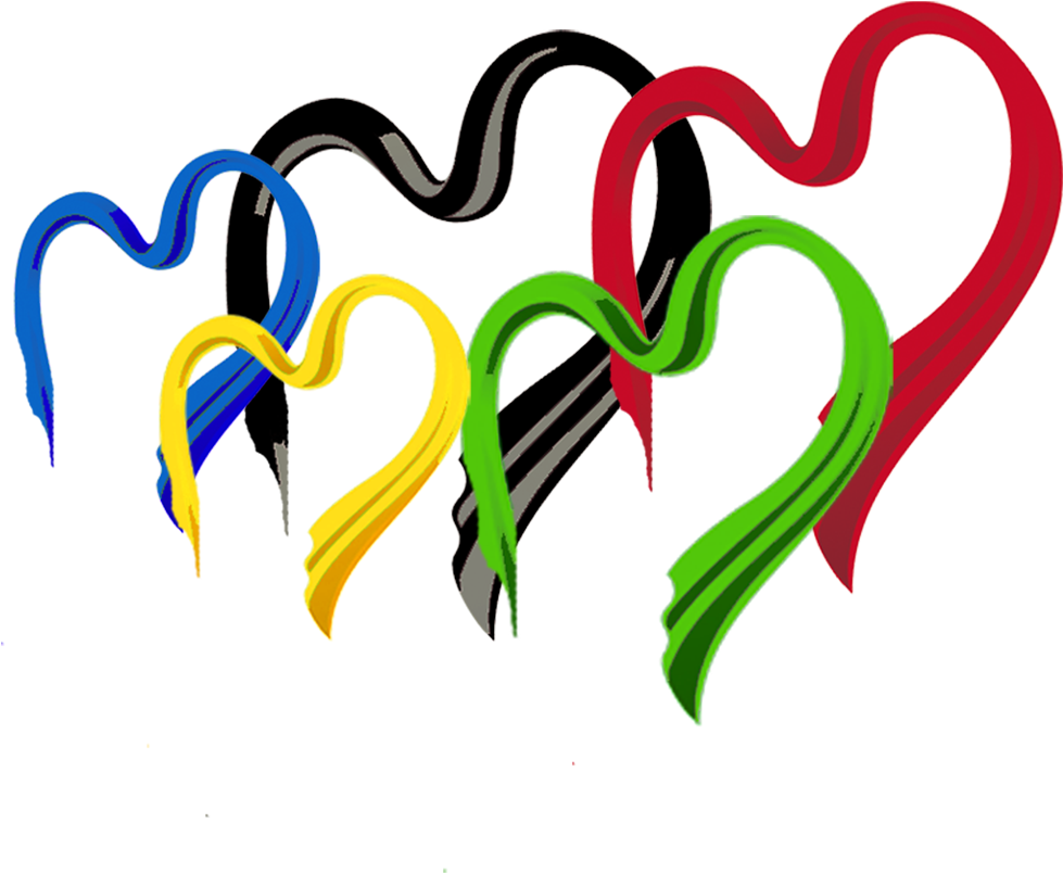 Olympic Games Olympic Symbols Download Icon - Olympics Hearts Png (984x984)