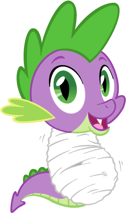 Cocooned Lil' Dragon By Everythingunderwraps - Cartoon (483x741)