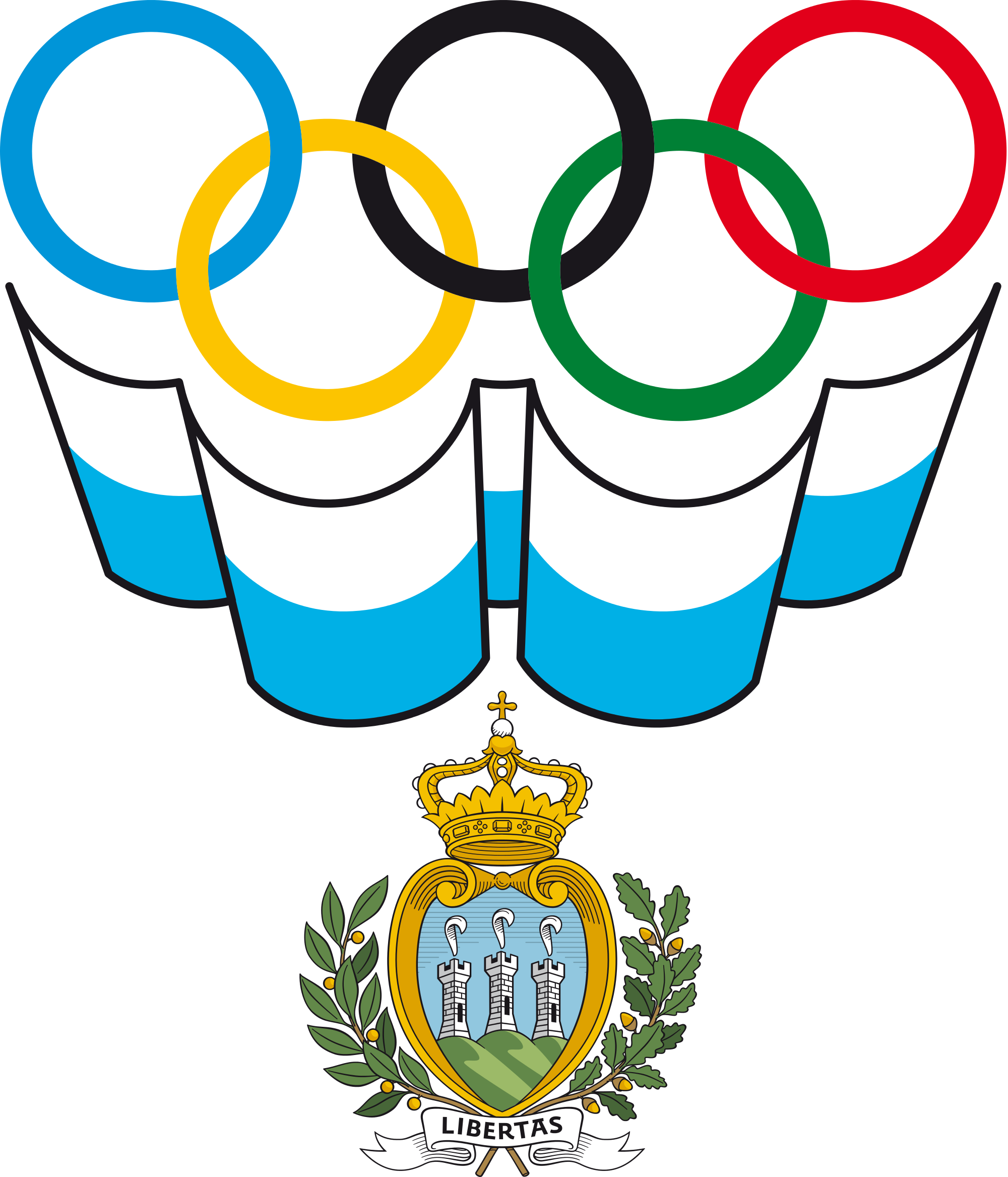 National Olympic Committee Of San Marino Logo - Rio 2016 Rugby Logo (2000x2335)