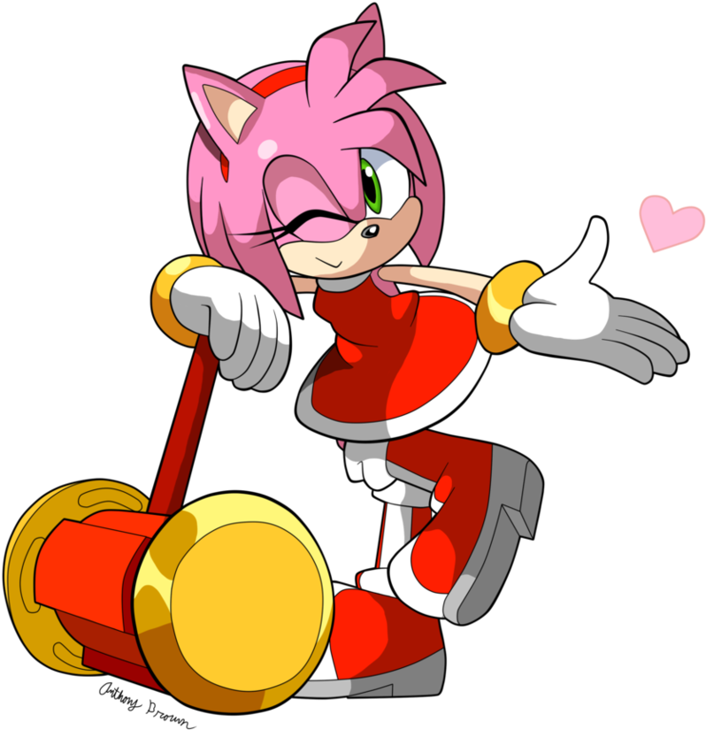 Hammer Happy Gal By Nextgrandcross - Amy Rose With Hammer.
