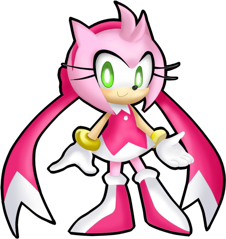 Blueblur1207 21 3 Skyline Amy 3d Test By Masterhands-paper - Amy Rose Sonic Skyline (1024x1081)