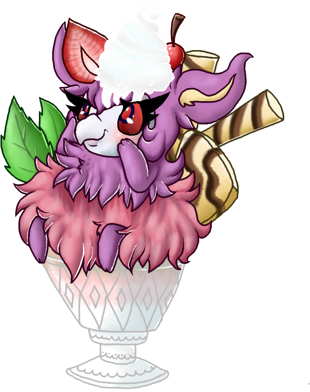 Strawberry Moose By Candy-waterfalls - Cartoon (700x900)