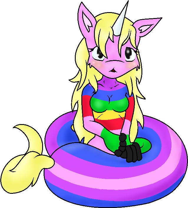 Lady Rainicorn By Candy-waterfalls - Cartoon (692x796)